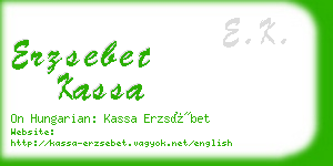 erzsebet kassa business card